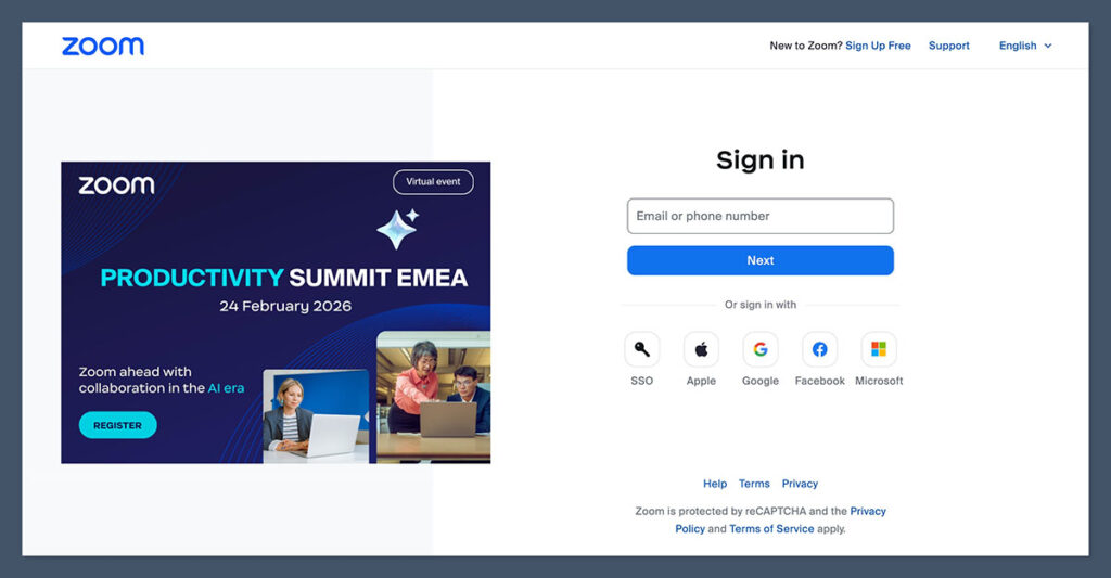 zoom ai companion homepage