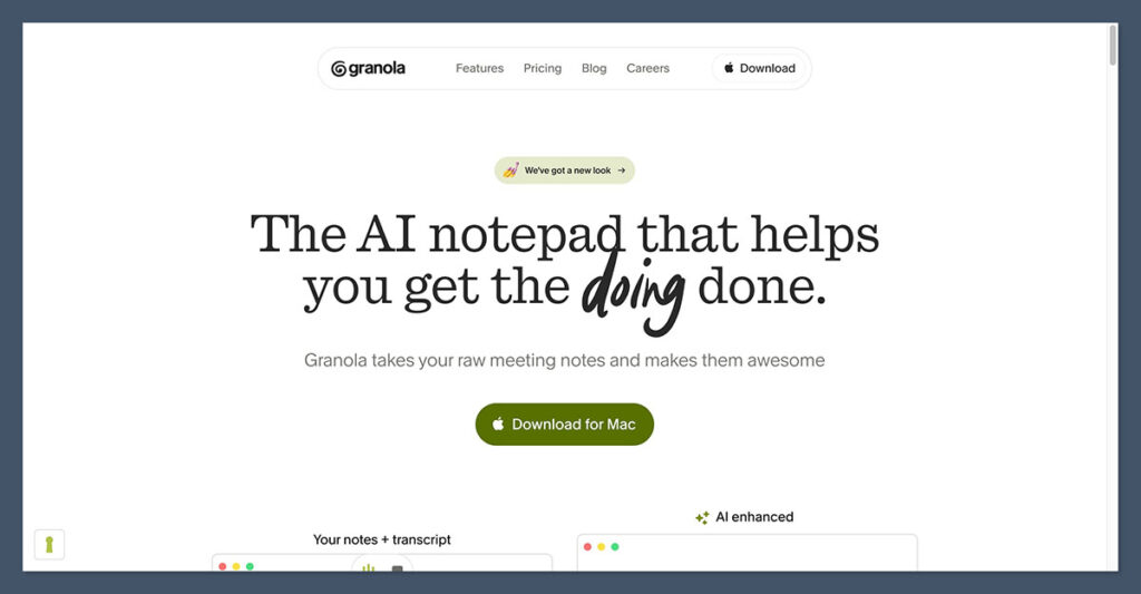 Granola Homepage